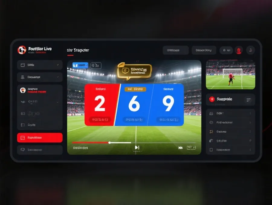 HK世界盃直播 即時直播介面示意圖