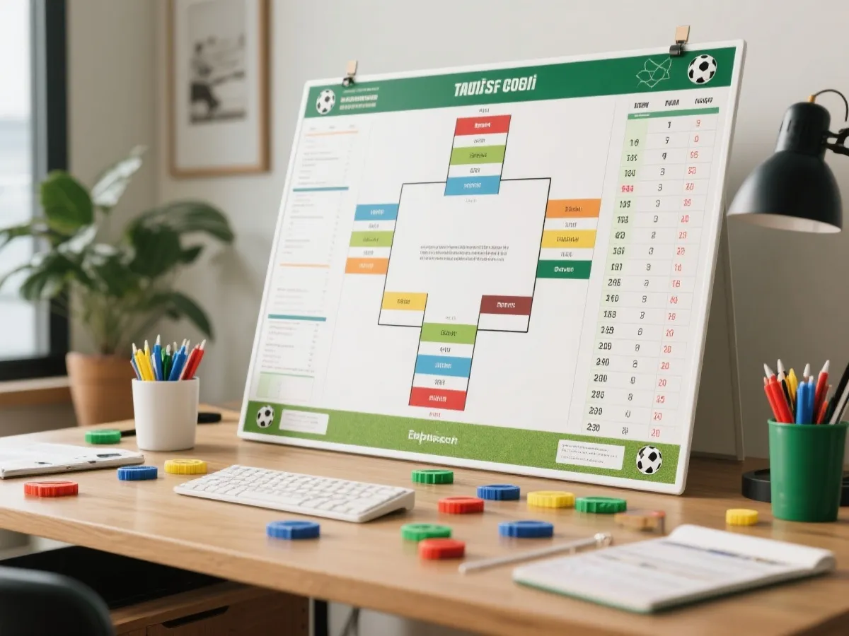 世界盃賽程與淘汰賽對陣圖示意