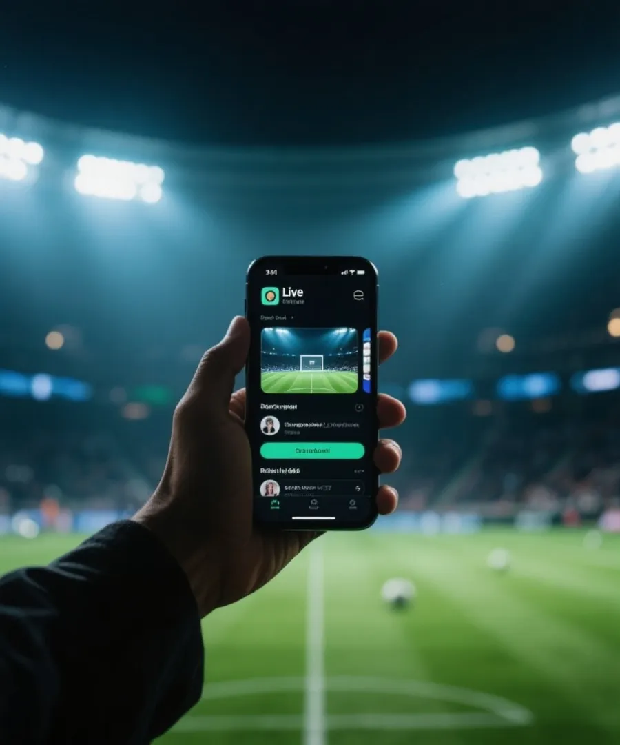 手機下載世界盃直播 App 示意圖